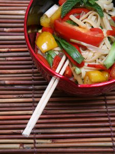 QUICK VEGGIE NOODLE SOUP