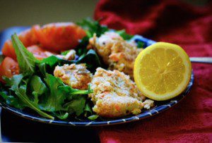 WILD SALMON SWEET POTATO CAKES