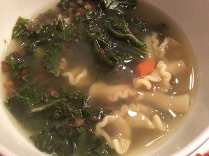 KALE AND LENTIL SOUP