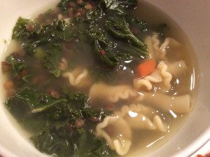 KALE AND LENTIL SOUP