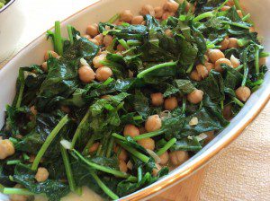 SPINACH AND CHICKPEA SAUTÉ