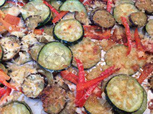 CHEESY EGGPLANT AND ZUCCHINI ROUNDS