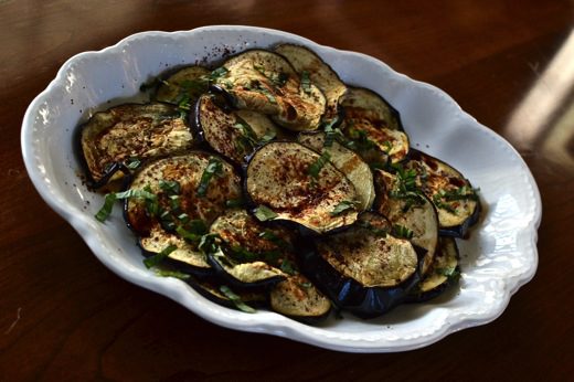 EGGPLANT WITH GARLIC