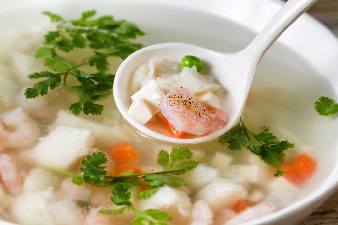 SEAFOOD AND VEGETABLE SOUP