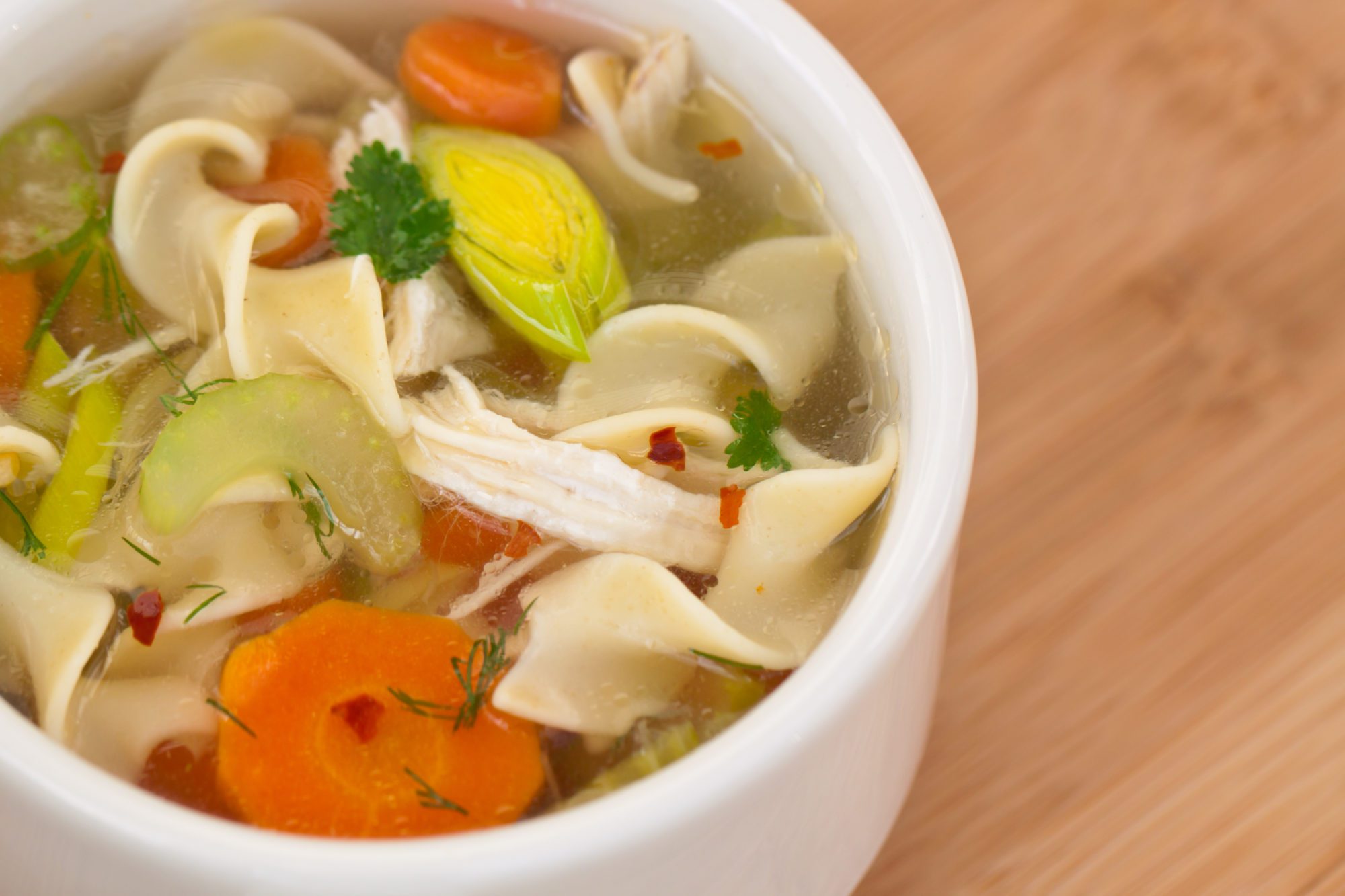 Homemade Chicken Noodle Soup - Belly Full