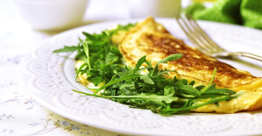 ARUGULA AND LEEK FRITTATA