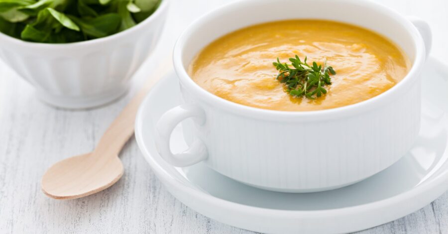 ROASTED BUTTERNUT, GINGER AND SHALLOT SOUP