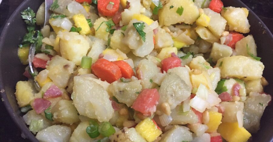 POTATO, WATERMELON AND MANGO SALAD