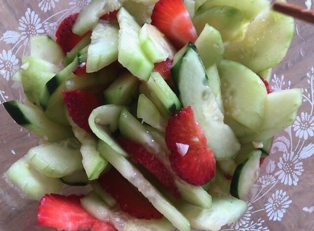 STRAWBERRY CUCUMBER SALAD