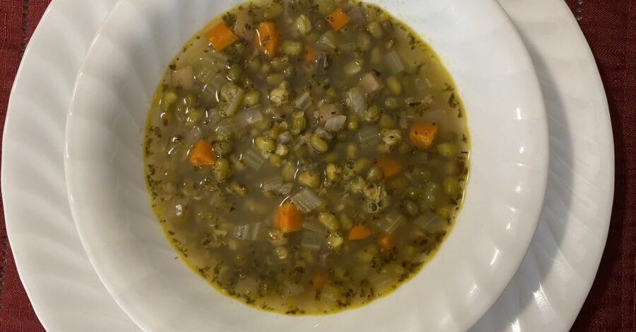 SAVORY MUNG BEAN SOUP ITALIAN STYLE