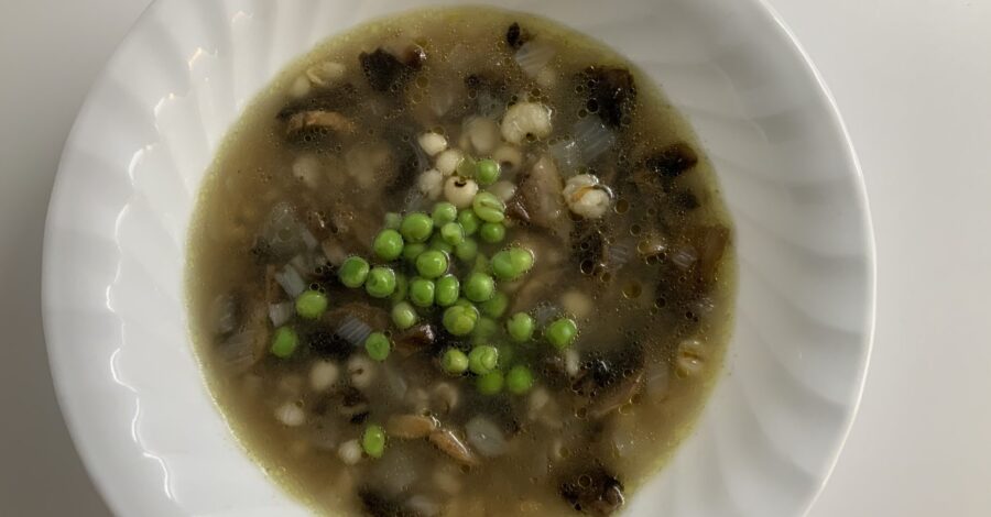 CHINESE BARLEY AND MUSHROOM SOUP