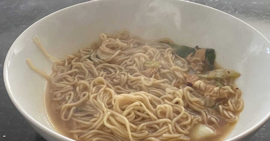 GINGER SCALLION UDON NOODLE SOUP