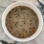 Winter Cooking: Creamy Black Lentil Soup