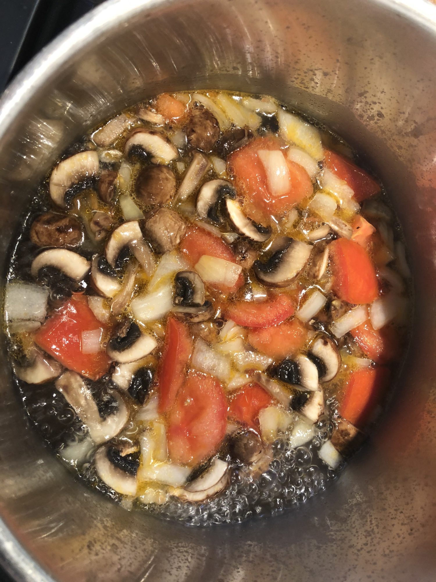 Mushroom and tomoato