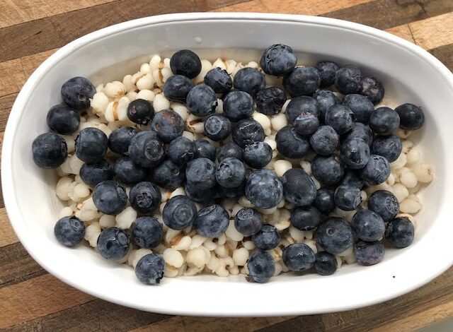 Barley & Blueberry Bake