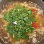 Balsamic vinegar and fish soup
