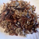 Lentils with fried onions