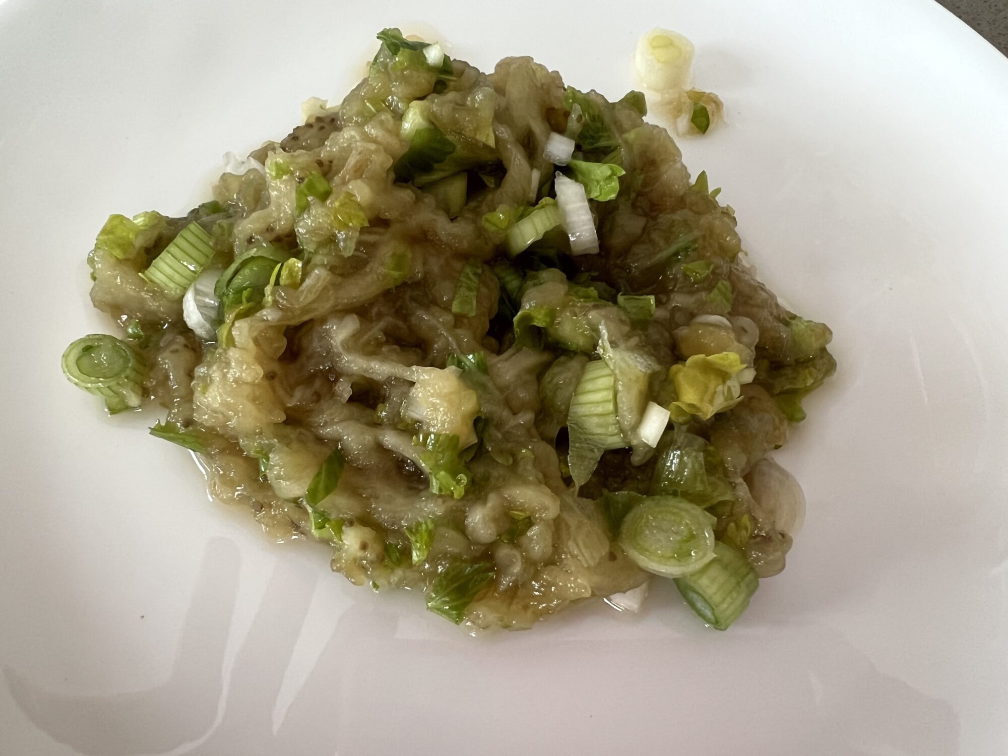 mashed eggplant salad