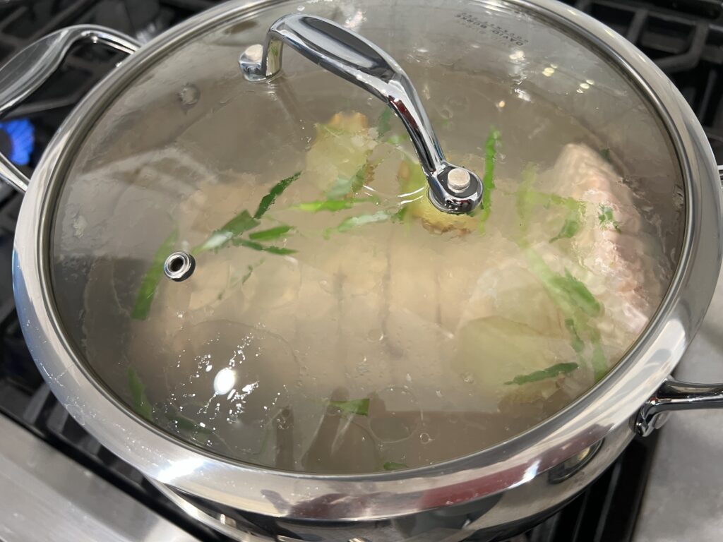 cover the fish to boil