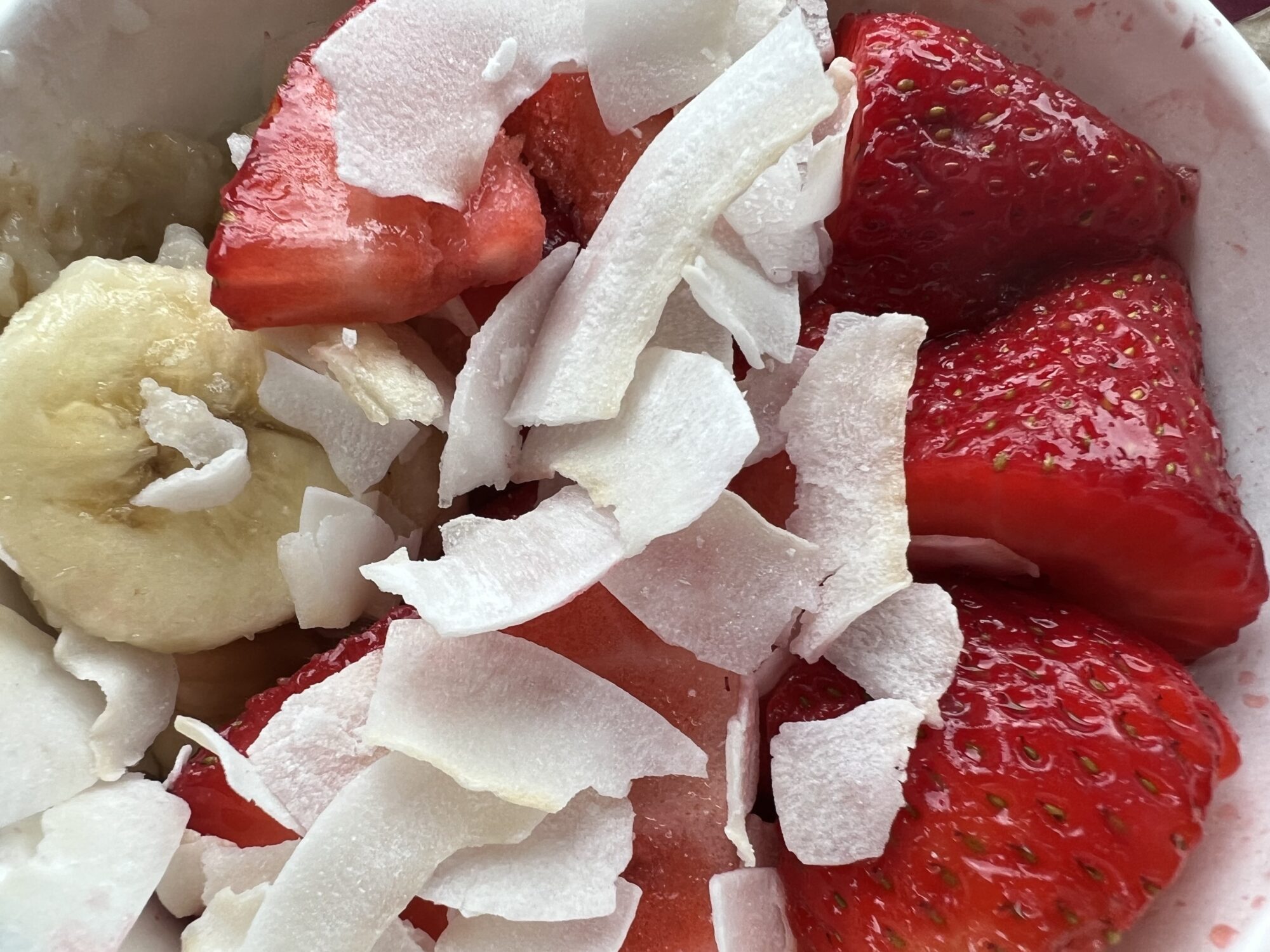oatmeal and strawberries